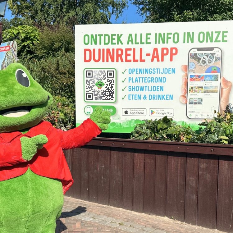 Persfoto vrij van copyright Nieuwe Duinrell App groot